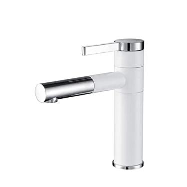 Imagem de Torneiras de pia de banheiro 360 bico de rotação torneira misturadora de bacia quente e fria torneiras de água guindaste latão cromo dourado preto, branco prata, china