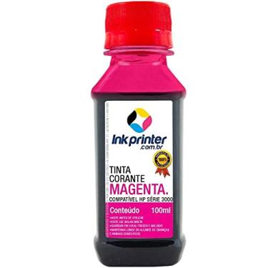 Imagem de Tinta Inkprinter Magenta para Recarga de Cartucho de Impressora Hp (100ml)
