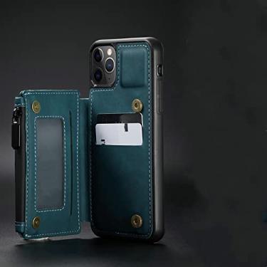 Imagem de Capa de telefone de couro para Samsung Galaxy A52 A51 A71 Note 20 10 S21 S20 FE S10 S22 Ultra Flip Card Zipper Carteira, Azul, Para Nota 10 Plus