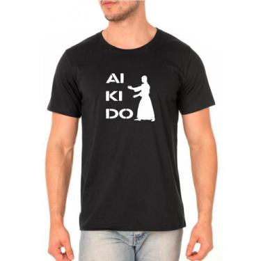 Imagem de Camiseta Masculina Algodão Aikido Leve Macio Casual - Ragor