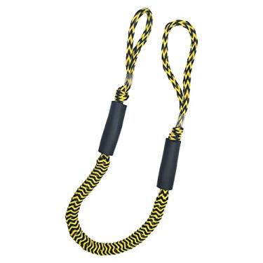 Imagem de de de bungee para barco, corda de ancoragem para barco, esticar até 5,5 pés, rolamento de carga 2200, acessórios para barcos, Onda preta