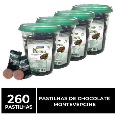 Imagem de 260 Pastilhas De Chocolate Com Menta, Mentinha, Montevérgine