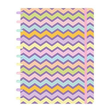 Imagem de Caderno Disco ISCOOL Inteligente G Colors Sweet Zig Zag Roxo