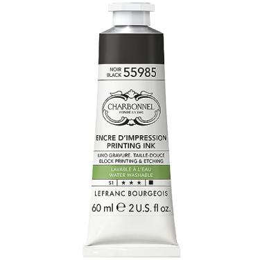 Imagem de Lefranc Bourgeois 301512 Carbonnel, pintura de cobre lavável com excelente resistência à luz, vegano, 100% sem solventes, tubo de 60 ml, cor preta 55985