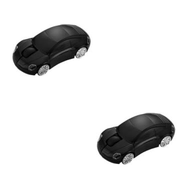 Imagem de PartyKindom 2Pcs Mouse Óptico Móvel Portátil Laptop Formato De Carro 3D Sem Fio Fino Jogo Sem Fio Mouse Sem Fio Computador Mouse Portátil Sem Fio Mouse Sem Fio Acessórios De Trabalho