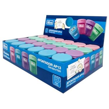 Imagem de Tilibra - Apontador 2 Furo com Depósito, AP13, Caixa com 24 Unidades