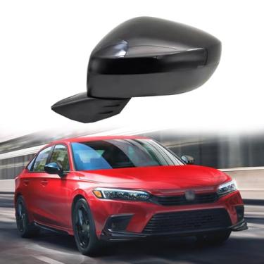 Imagem de Substituição do espelho lateral do motorista adequado para Honda CIVIC 2022 2023 Conjunto de espelho retrovisor de carro acessórios de espelho retrovisor elétrico