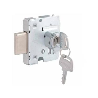 Imagem de Fechadura Blindex Vidro Porta De Bater Lingueta Oval