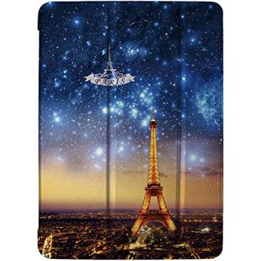 Imagem de DuraSafe Cases Capa de PC para iPad 10,5 polegadas Air 3ª geração [PRO 10.5 Air 3] 2017/2019 MUUL2LL/A MUUK2LL/A MUUJ2LL/A MQDX2LL/A MQDT2LL/A MQDW2LL/A UltraSlim Auto Sleep/Wake - Paris Night