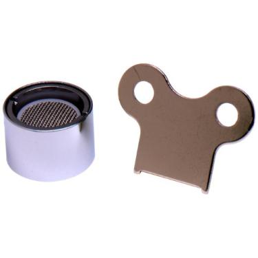 Imagem de T&S Brass Aerador B-0199-06, resistente a vandalismo, 2,2 Gpm, roscas fêmeas 55/64-polegada-27 Un