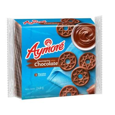 Imagem de Biscoito Aymoré Amanteigado Sabor Chocolate 248g - Aymore