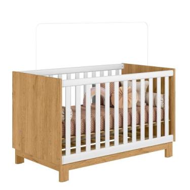 Imagem de Berço Mini Cama Q Encanto Slim Freijo/Bco 4315 - Qmovi - LM DECOR
