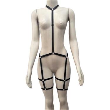 Imagem de Body harness lunatic preto Almah Fashion