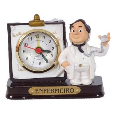 Imagem de Boneco Profissional Enfermeiro Miniatura C/ Relógio 8 Cm - Zona Livre
