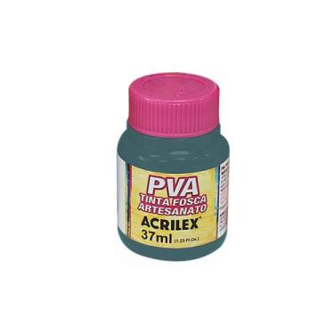 Imagem de Tinta Pva Fosca Acrilex 37ml para Artesanato Cores Diversas, Azul Pisc