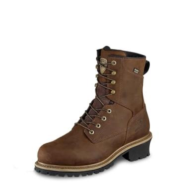 Imagem de Irish Setter, Bota masculina Mesabi, 20 cm, impermeável, bico macio, Logger Boot, Marrom, 43
