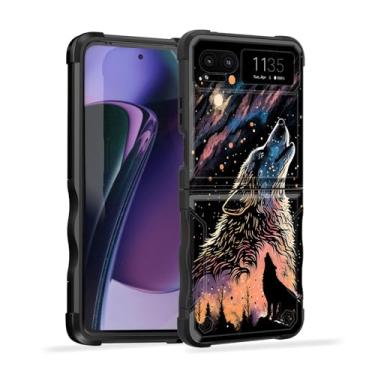 Imagem de EFGWSDER Capa para Moto Razr 40, Moto Razr 2023, [Camada dupla][Proteção contra quedas de grau militar de 3,5 m] Capa resistente à prova de choque para Motorola Moto Razr 2023/Moto Razr 40, Galaxy