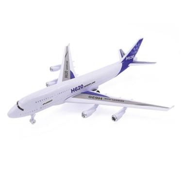 Imagem de Avião Infantil de brinquedo Grande Airbus Com Som Luz Fricção H620 Sup