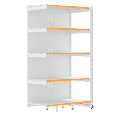 Imagem de Rack Fit Parede 1 Continuação 2,02X0,90X0,60 5 Bandejas Amapá, Branco 