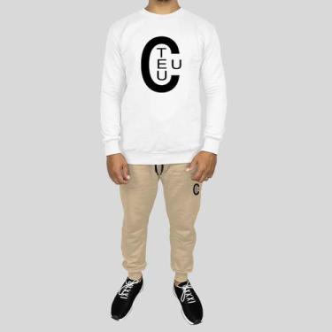 Imagem de Conjunto Calça e Blusa Moletom Careca Sem Capuz Algodão TC - MP Moda M