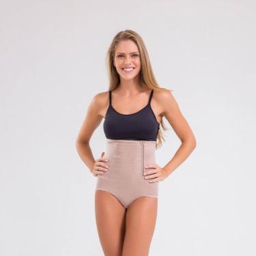 Imagem de 3140 Cinta Pos Parto ziper em cetinete - Esbelt, Chocolate, PP