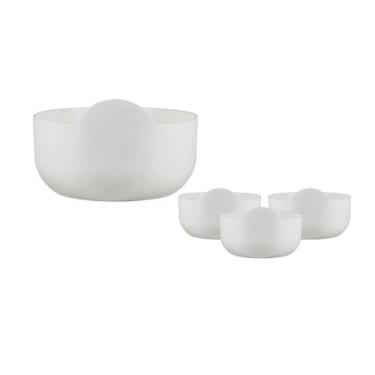 Imagem de Kit 4 Super Bowl Branco 475Ml Plástico Premium - Bb Store