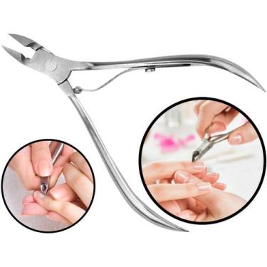Imagem de Alicate Para Unha Cutícula Em Aço Inox Manicure Pedicure Profissional 