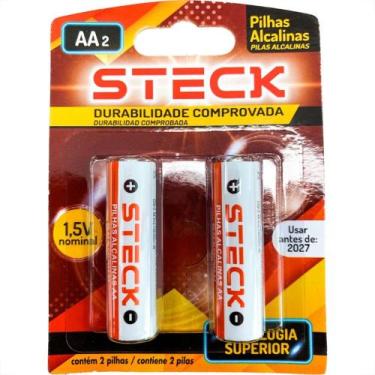 Imagem de Pilha Steck Alcalina Aa Pequena Cartela Com 2 Pecas - Pa15Aa2