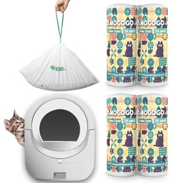Imagem de AMOGOGOPET Saco de lixo para caixa de areia automática para gatos