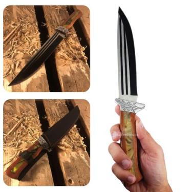 Imagem de Faca Full Tang 36cm com Lâmina de 22cm e Cabo de Madeira Ideal para Av