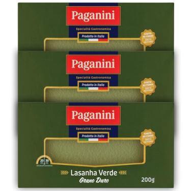 Imagem de Kit c/ 3und Lasanha Verde PAGANINI 200G