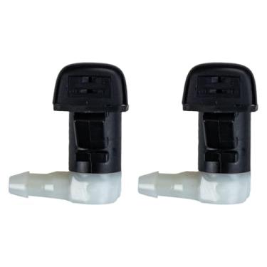 Imagem de QccHieUs 2pcs Bicos do limpador de pára-, lavadora de pára- Bocos de limpador de lavar lavagem de spray 68081370AB 5165712AA para o para DART