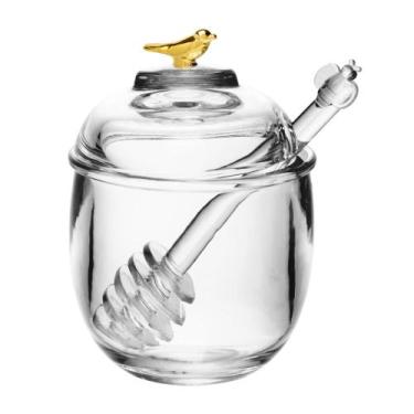 Imagem de Meleira com Pegador e Tampa Golden Bird 150ml Cristal Ecológico - Wolf