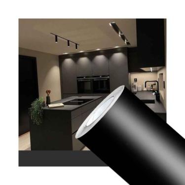 Imagem de Adesivo Envelopamento Preto Fosco Móveis Geladeira 6m X 1m - Imprimax 