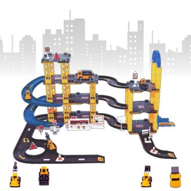 Imagem de Pista De Carrinhos De Construção Brinquedo Infantil Corrida - ATENTU