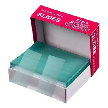 Imagem de Lâminas P/ Microscópio Ponta Fosca 26x76mm Lapidada 50peças - zenon