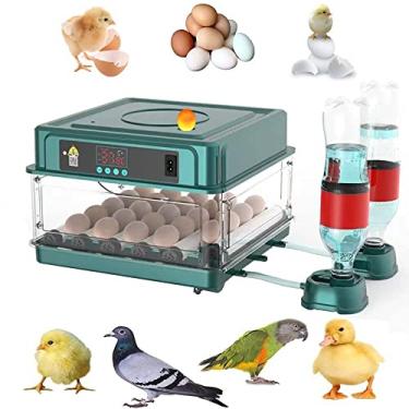 Imagem de Incubadora de ovos, 24 incubadoras para incubação de ovos, incubadora de ovos com rotação automática de ovos e controle de umidade, incubadora para ovos de galinha, ovos de pombo, ovos de codorna
