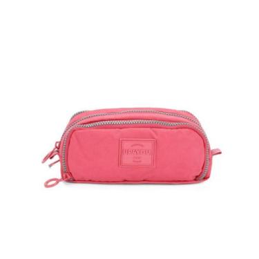 Imagem de Estojo Escolar Triplo Up4you Rosa Salmao  - Luxcel