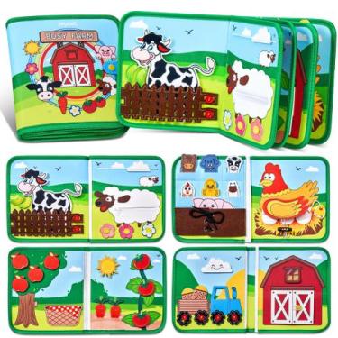 Imagem de Busy Book JoyCat Farm Animal para crianças pequenas com Learning Activ