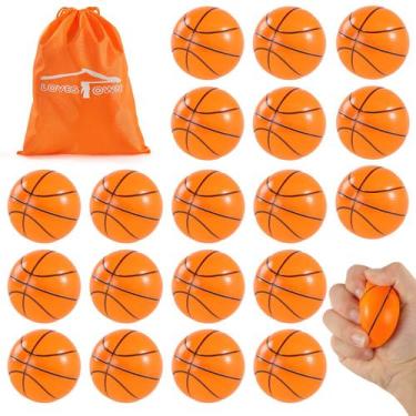 Imagem de Basketball Stress Balls LoveStown, 6,35 cm, espuma macia, 20 unidades