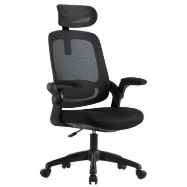 Imagem de Cadeira De Escritório Ergonômica Preta Elements Astra