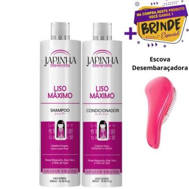 Imagem de Kit Japinha Liso Máximo Shampoo e Condicionador 500ml Original! - Japi