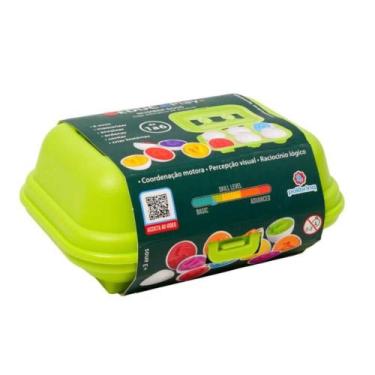 Imagem de Brinquedo Educativo Encaixe Ovos Números 6 Peças - Polibrinq