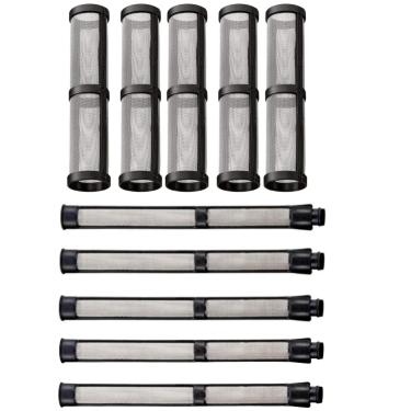 Imagem de TALSWIF Substituição Para Conjunto De Filtros Pulverizador Tinta Sem Ar Graco 390, 395, 490, 495, 595 E 3400, Inclui Pistola Pulverização 287032 Com 5 Unidades Filtro Coletor Bomba 246384 Malha 60