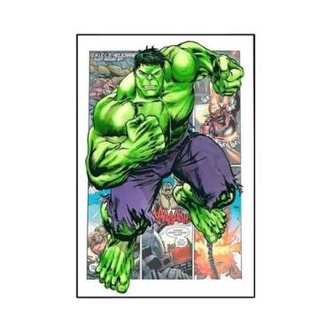 Imagem de Homem-Aranha Homem De Ferro Hulk Marvel Pintura Em Tela Arte De Parede