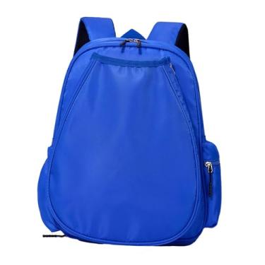 Imagem de Dynwave Mochila de tênis, mochila de ginástica, alça ajustável, estilosa, leve, grande capacidade, premium, bolsa para raquete de badminton, Marinha