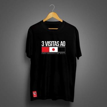 Imagem de Camiseta São Paulo Masculina Zé Carretilha Japão SPFC, Preto, G