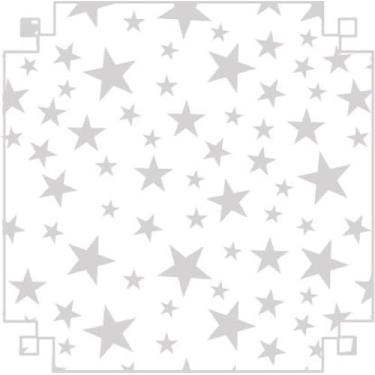 Imagem de Papel Crepom Fant Estrelinhas 48X200 Caixa C/40Un Prata