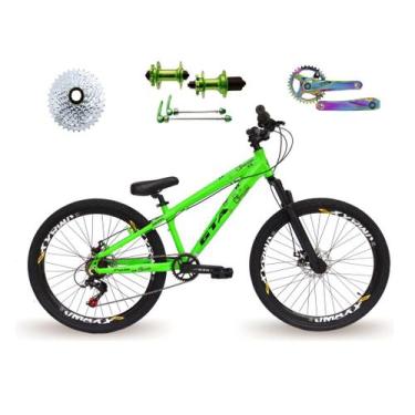 Imagem de Bicicleta 26 Gta Rebel Freeride Cor Verde Single 8v Cubo Barulhento Pe