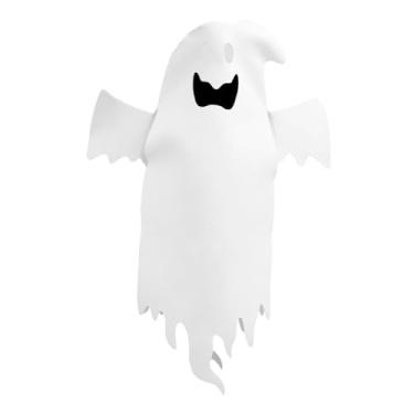 Imagem de Dynwave Fantasia de fantasma, macacão, festa chique, roupa de casa, capa, cosplay engraçado para crianças e mulheres, S